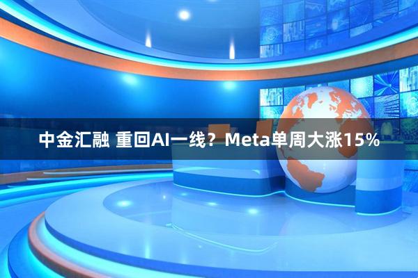中金汇融 重回AI一线？Meta单周大涨15%